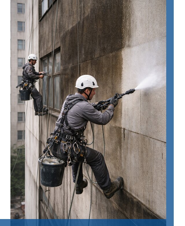 Очистка фасада от копоти в Апшеронске от 256 р. | ВЫСОТНИК-Пшр