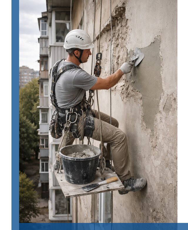 Восстановление фасадной штукатурки в Апшеронске с гарантией качества