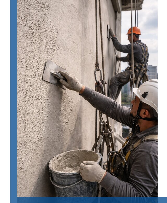 Декоративная штукатурка фасада с утеплением и защитой в Апшеронске