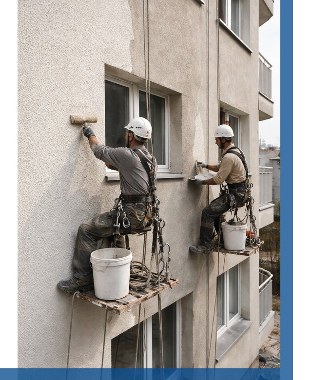 Нанесение короеда на фасад в Апшеронске от 461 р. | ВЫСОТНИК-Пшр