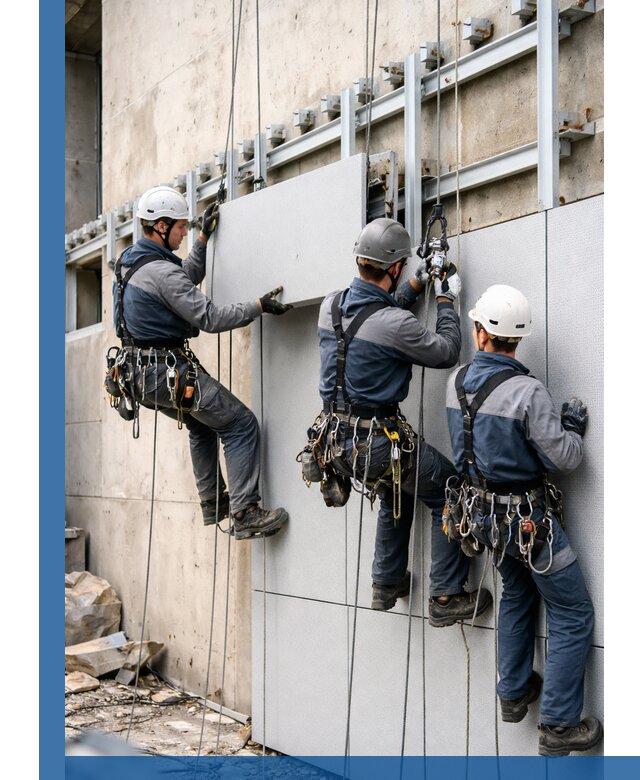 Монтаж вентилируемого фасада в Апшеронске под ключ с гарантией качества