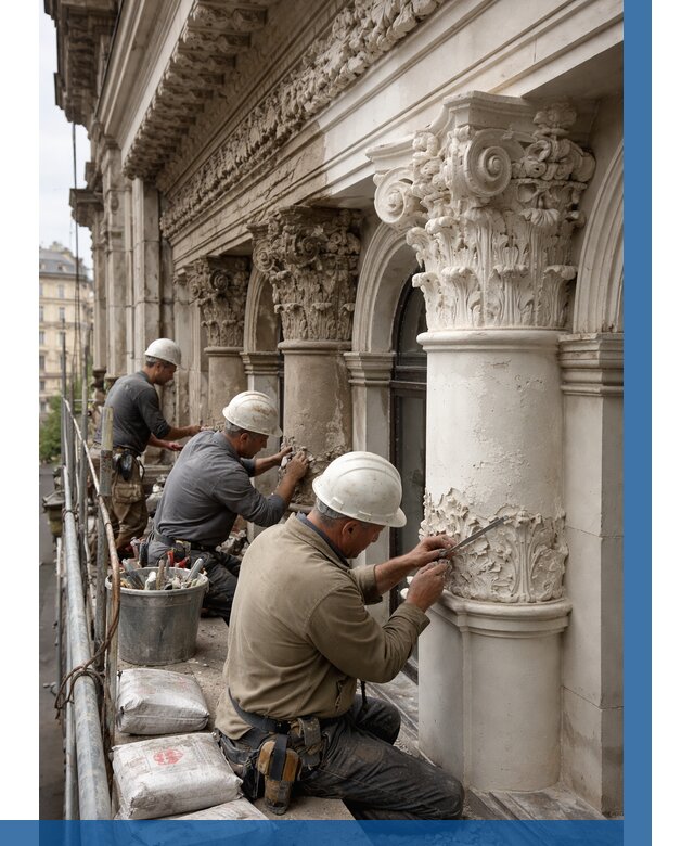 Реставрация фасадной лепнины в Апшеронске от 2562 р. | ВЫСОТНИК-Пшр