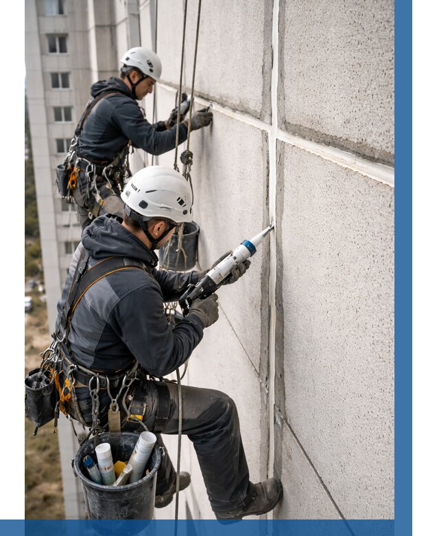 Герметизация межпанельных швов в Апшеронске от 717 р. | ВЫСОТНИК-Пшр