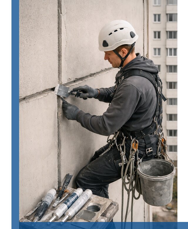 Ремонт межпанельных швов в Апшеронске герметизация и восстановление