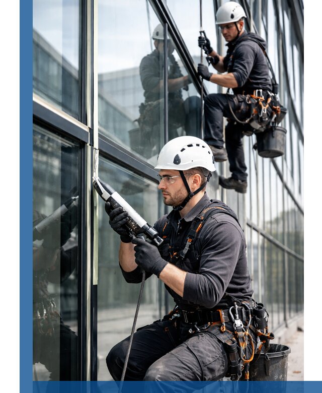 Герметизация витражных швов в Апшеронске для зданий и фасадов