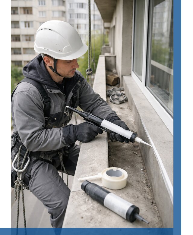 Герметизация швов лоджии в Апшеронске от 4612 р. | ВЫСОТНИК-Пшр