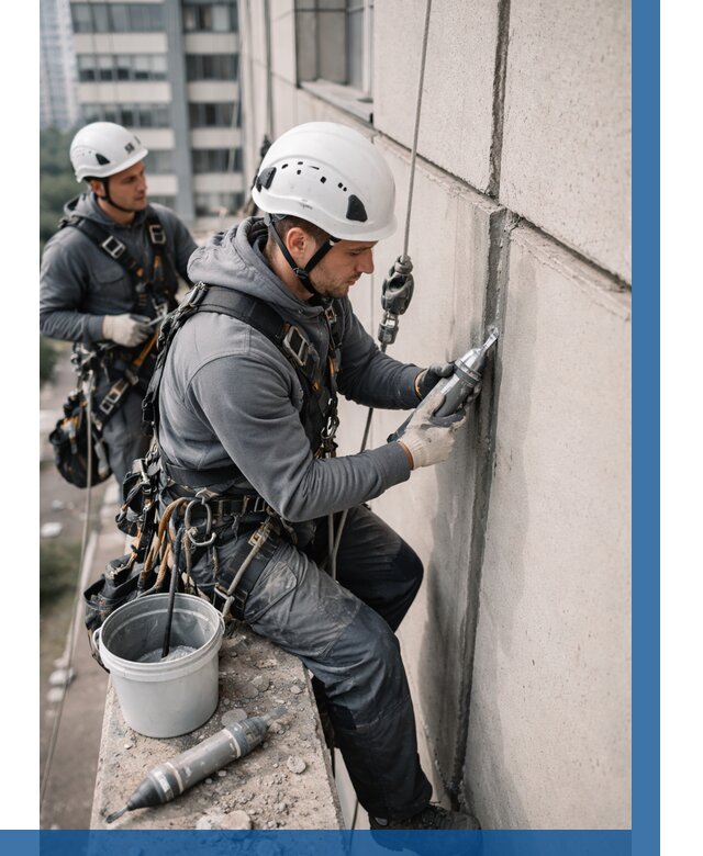 Ремонт деформационных швов здания в Апшеронске от 1025 р. | ВЫСОТНИК-Пшр