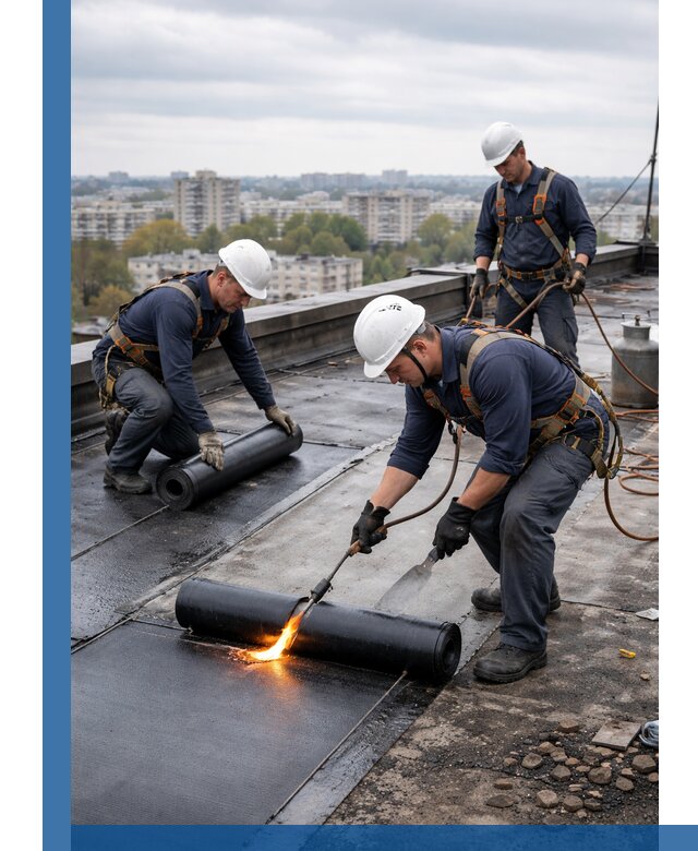 Ремонт наплавляемой кровли в Апшеронске качественно и надежно