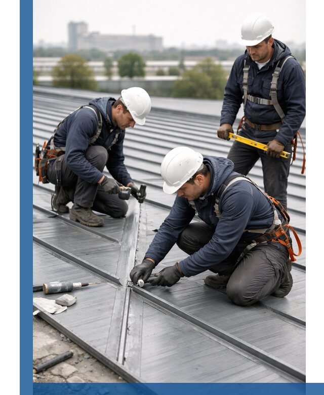 Ремонт фальцевой кровли в Апшеронске срочно и качественно