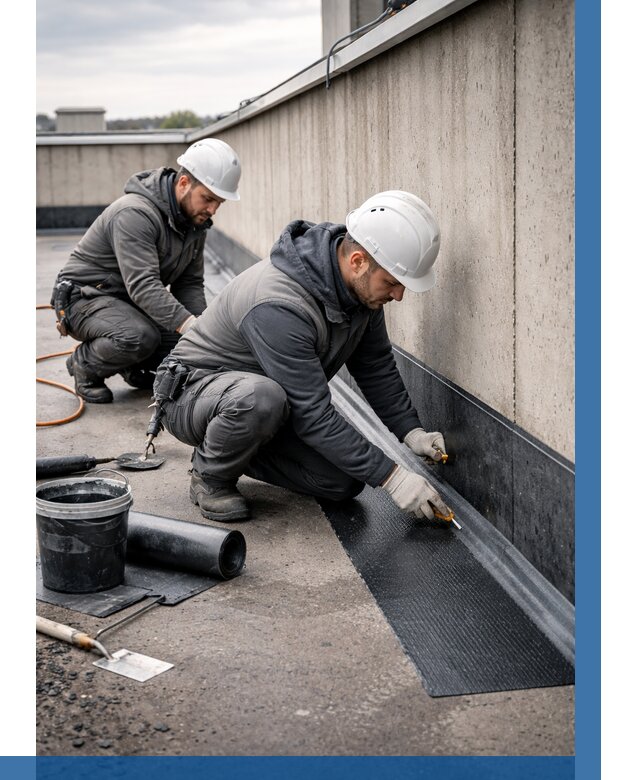 Гидроизоляция примыканий на кровле в Апшеронске от 922 р. | ВЫСОТНИК-Пшр