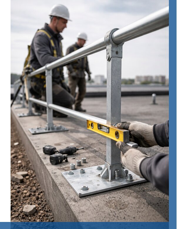 Монтаж кровельного ограждения в Апшеронске от 1230 р. | ВЫСОТНИК-Пшр