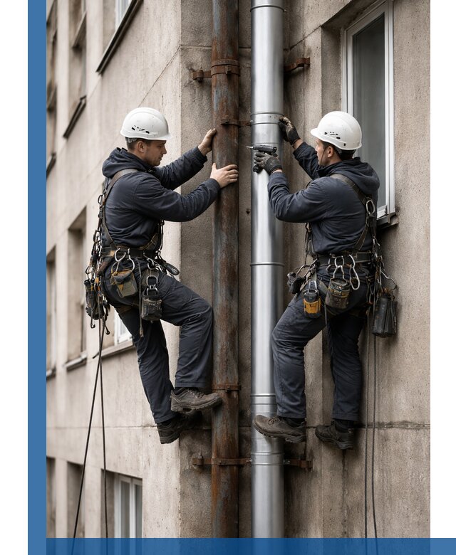 Замена водосточных труб в Апшеронске: монтаж и демонтаж под ключ