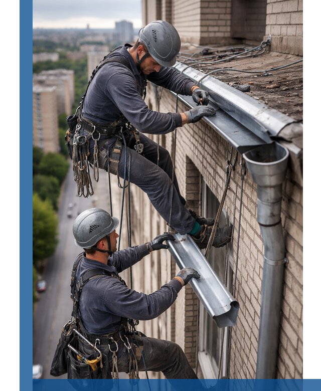 Ремонт водосточных желобов в Апшеронске, быстро и качественно