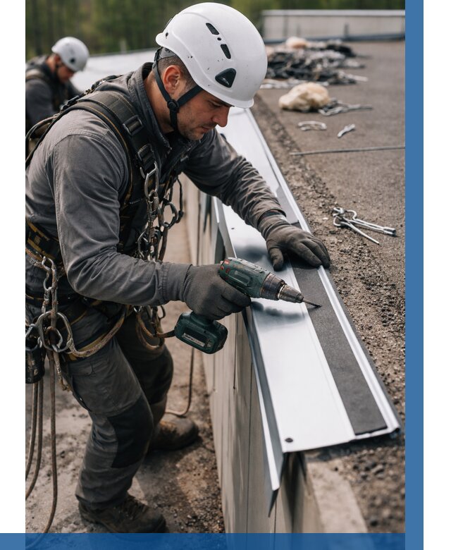 Монтаж капельника на кровле в Апшеронске от 307 р. | ВЫСОТНИК-Пшр