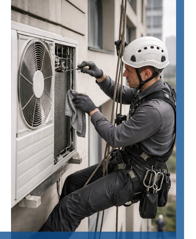 Обслуживание внешнего блока кондиционера в Апшеронске от 2767 р.ВЫСОТНИК-Пшр