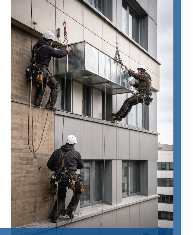 Монтаж воздуховодов на фасаде в Апшеронске от 1537 р. | ВЫСОТНИК-Пшр