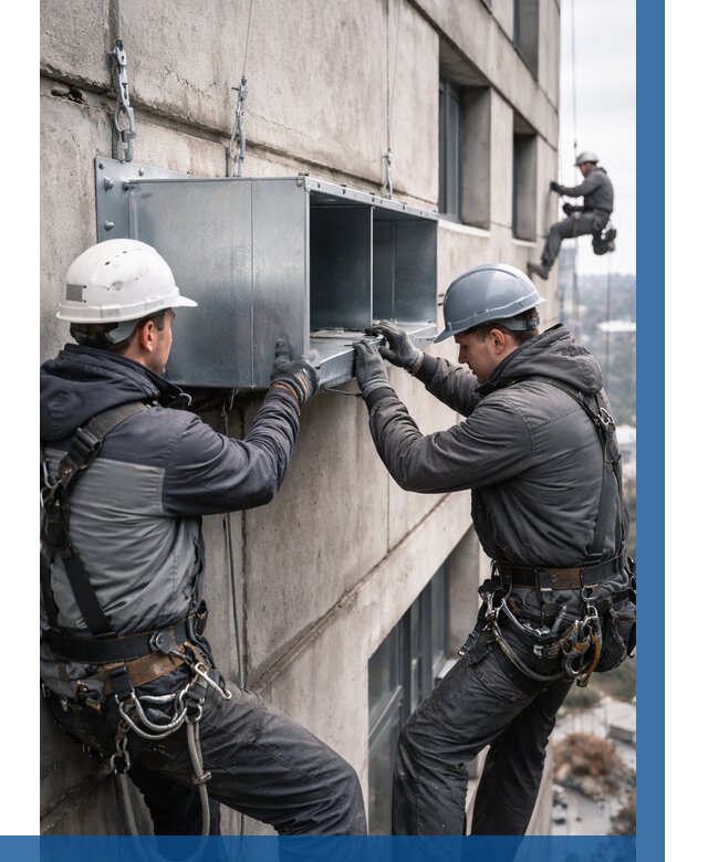 Монтаж вентиляционных коробов в Апшеронске от 3074 р. | ВЫСОТНИК-Пшр