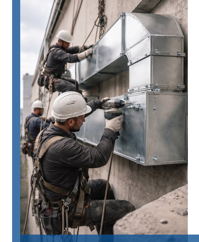 Профессиональный монтаж вентиляционных коробов в Апшеронске под ключ