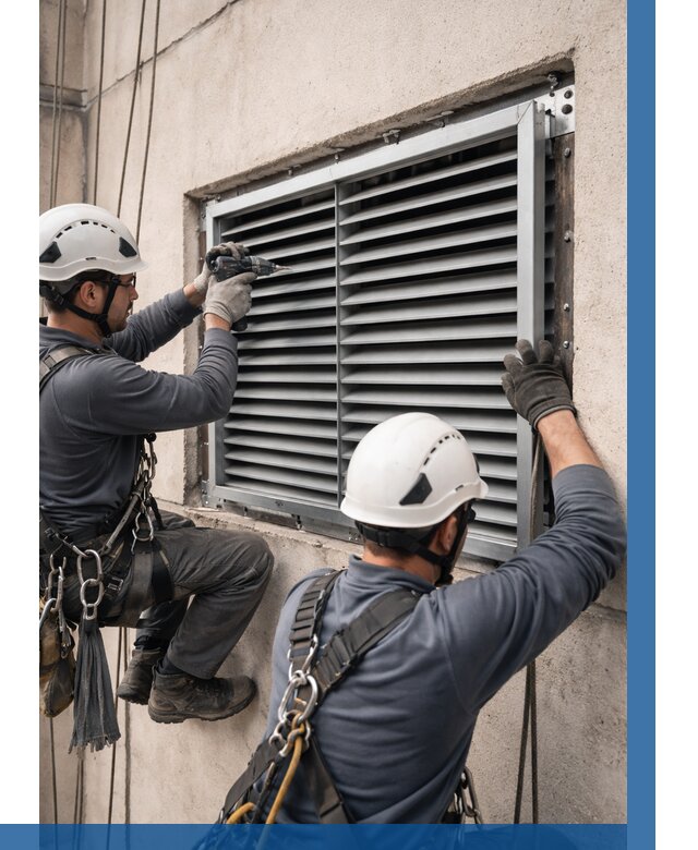 Монтаж вентиляционных решеток в Апшеронске от 4612 р. | ВЫСОТНИК-Пшр