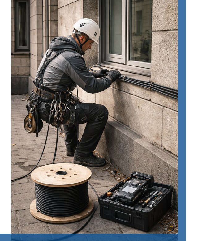 Прокладка оптоволоконного кабеля в Апшеронске от 820 р. | ВЫСОТНИК-Пшр