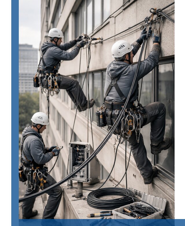 Прокладка оптоволоконного кабеля в Апшеронске под ключ с тестированием