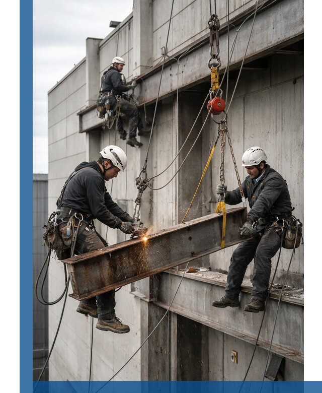 Демонтаж металлоконструкций на высоте в Апшеронске под ключ