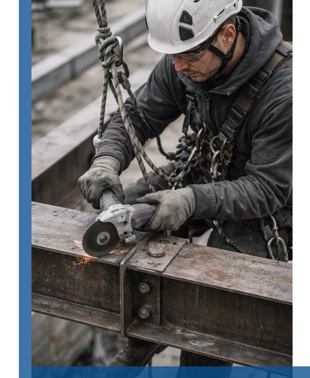 Резка металла на высоте в Апшеронске для зданий и конструкций