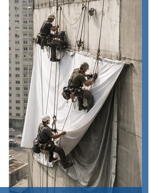 Замена баннерного полотна в Апшеронске от 6661 р. | ВЫСОТНИК-Пшр—заказать