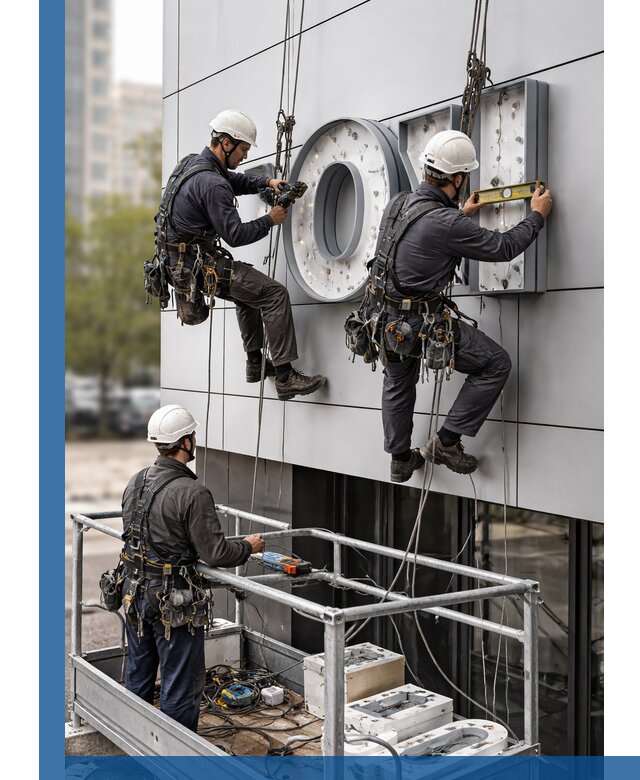 Профессиональный монтаж световых букв в Апшеронске под ключ