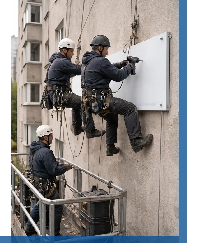 Монтаж табличек и указателей в Апшеронске от 3587 р. | ВЫСОТНИК-Пшр