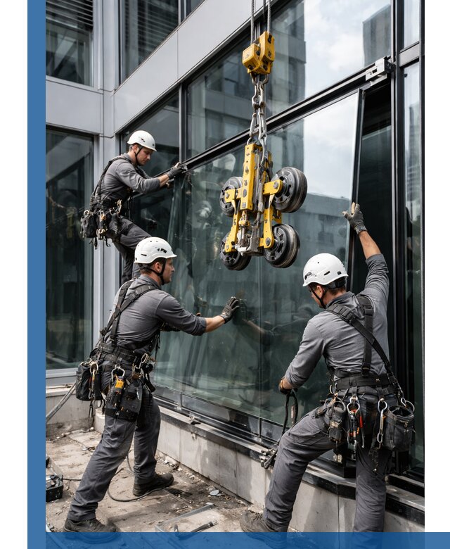 Структурное остекление фасадов в Апшеронске монтаж и обслуживание