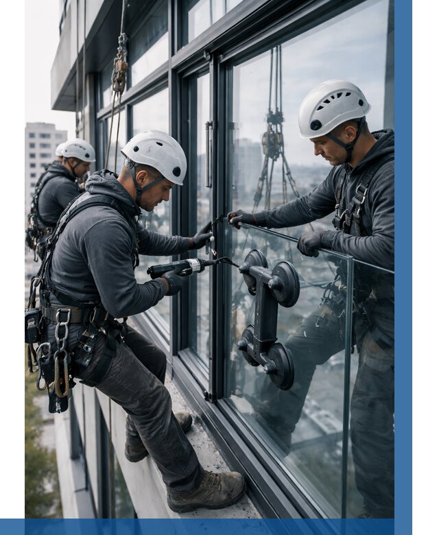 Витражное остекление зданий в Апшеронске от 3587 р. | ВЫСОТНИК-Пшр