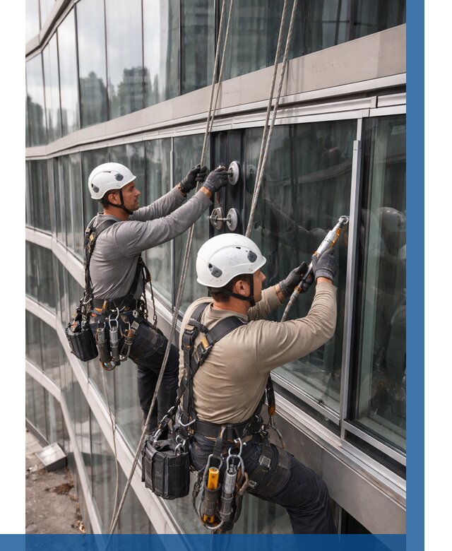 Радиусное остекление фасада в Апшеронске от 12298 р. | ВЫСОТНИК-Пшр