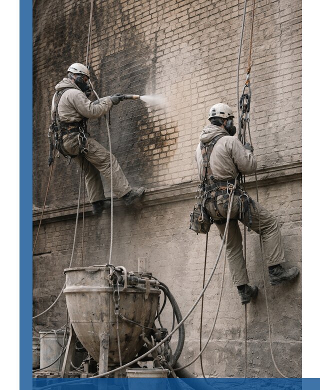 Пескоструйная очистка фасадов в Апшеронске профессионально