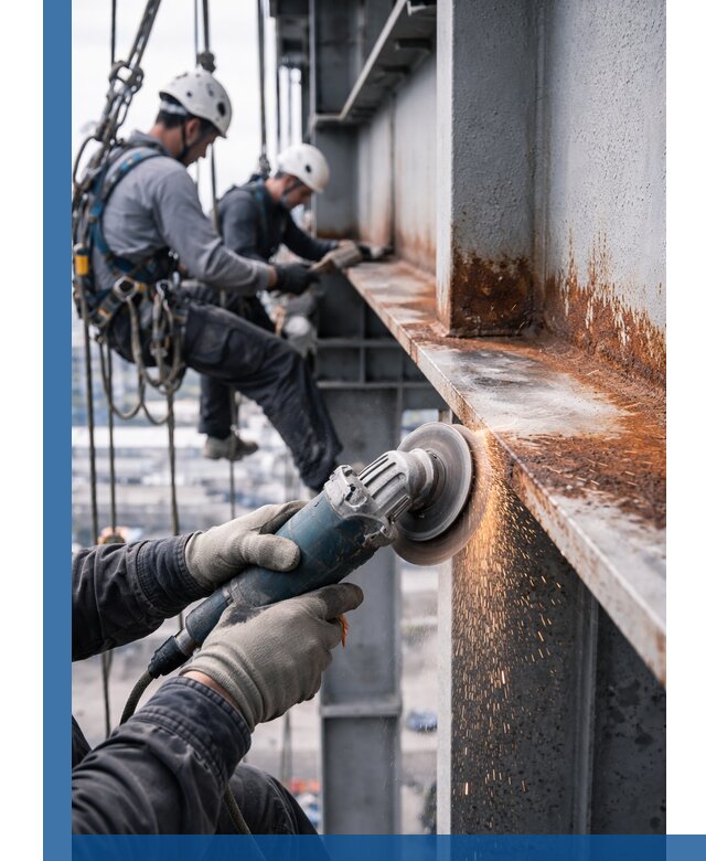 Зачистка металла от ржавчины и подготовка поверхностей в Апшеронске