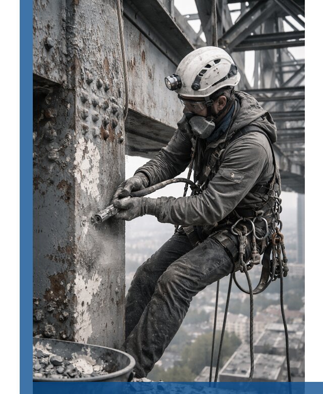 Удаление старой краски с металлических конструкций в Апшеронске