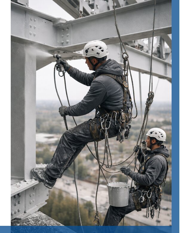 Покраска металлоконструкций на высоте в Апшеронске 359 р |ВЫСОТНИК-Пшр