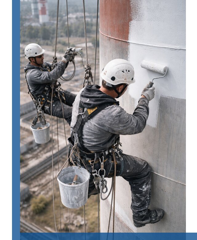 Покраска дымовых труб в Апшеронске: антикоррозийная защита и восстановление