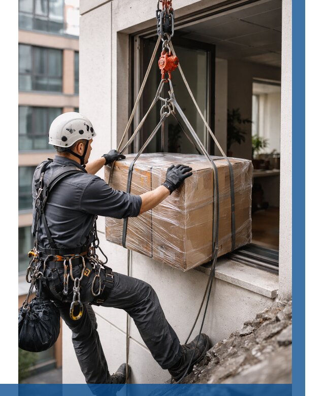 Подъем груза через окно в Апшеронске от 4612 р. | ВЫСОТНИК-Пшр