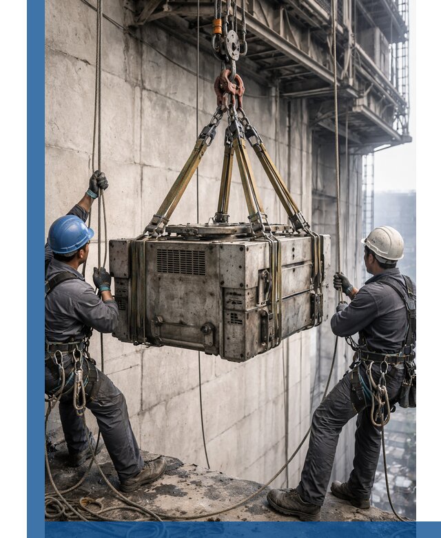 Такелажные работы на высоте, подъем и монтаж грузов в Апшеронске