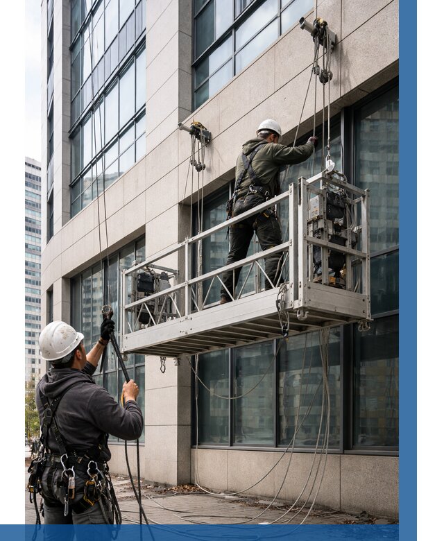 Монтаж и подъем фасадной люльки в Апшеронске от 12298 р. | ВЫСОТНИК-Пшр