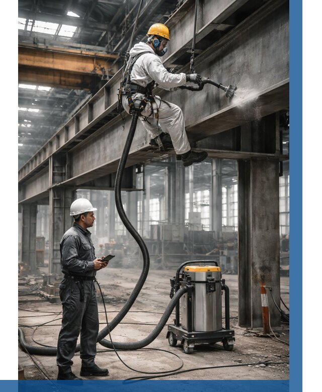 Обеспыливание конструкций в цехе в Апшеронске от 4304 р. | ВЫСОТНИК-Пшр