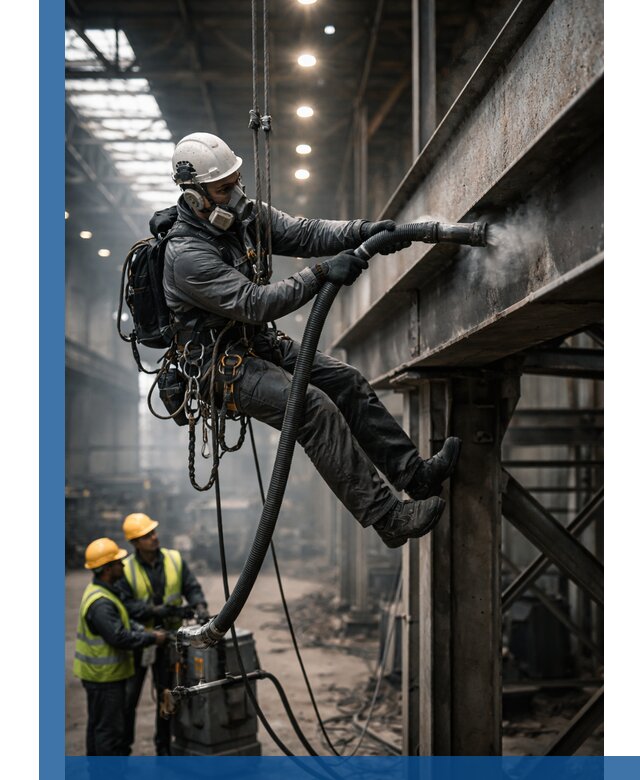 Обеспыливание конструкций в цехах промышленного производства в Апшеронске