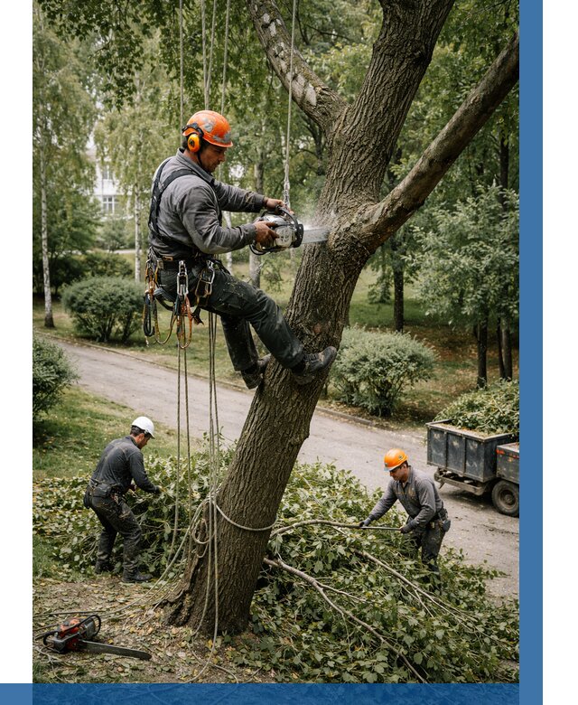 Кронирование деревьев в Апшеронске от 6661 р. | ВЫСОТНИК-Пшр