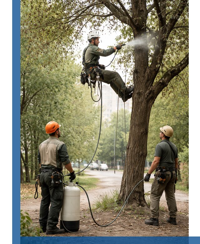 Обработка деревьев от вредителей в Апшеронске профессиональная защита