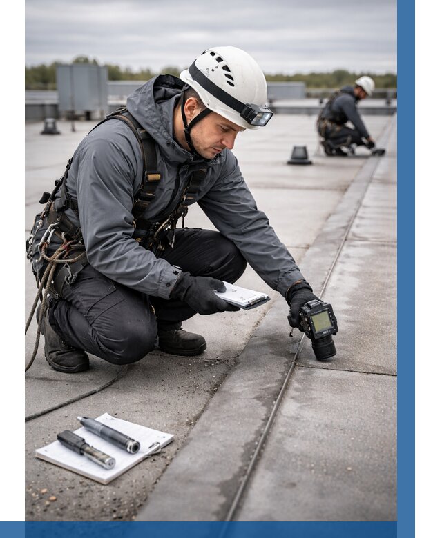 Обследование кровли на протечки в Апшеронске от 4612 р. | ВЫСОТНИК-Пшр