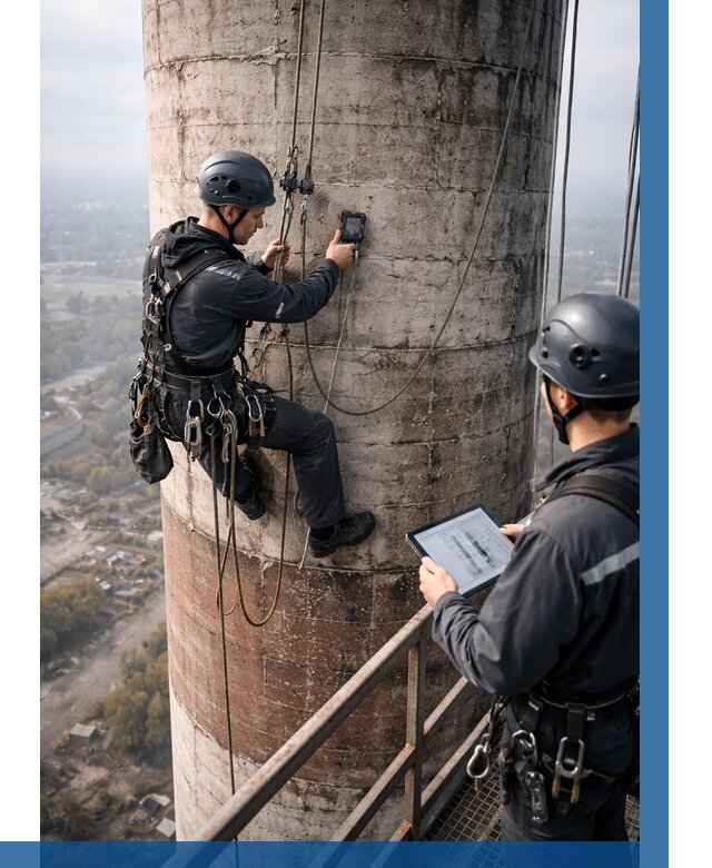 Обследование дымовой трубы в Апшеронске от 8198 р. | ВЫСОТНИК-Пшр